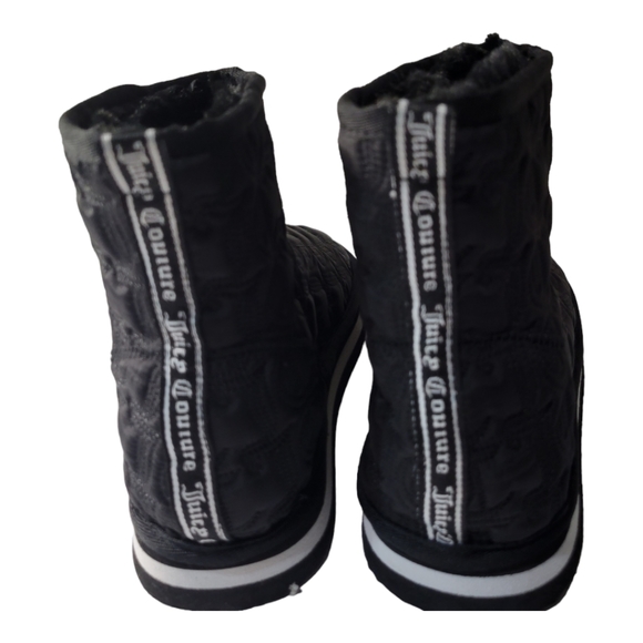 Juicy Couture Olivia Vold Weather Pull On Ankle Boots Black - Picture 4 of 7